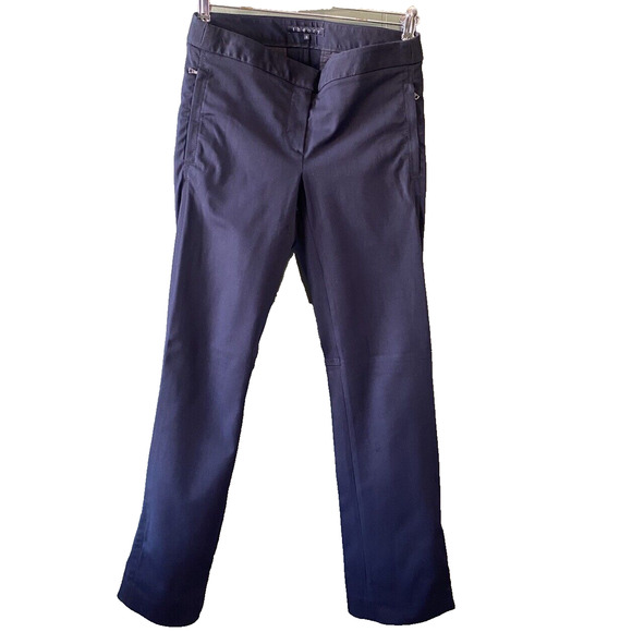 Theory Pants Womens Size 0 Black Low Rise Dressy Career Wear Office Trousers - Picture 1 of 14